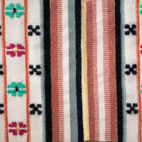 北欧 スウェーデン Mid century 手織りTapestry ラグマット