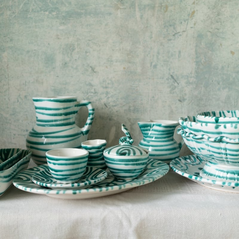 ceramica LAMAGAハンドペイントヴィンテージピッチャー ceramica LAMAGAハンドペイントヴィンテージピッチャー ceramica