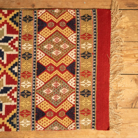 北欧 スウェーデン Mid century 手織りTapestry ラグマット