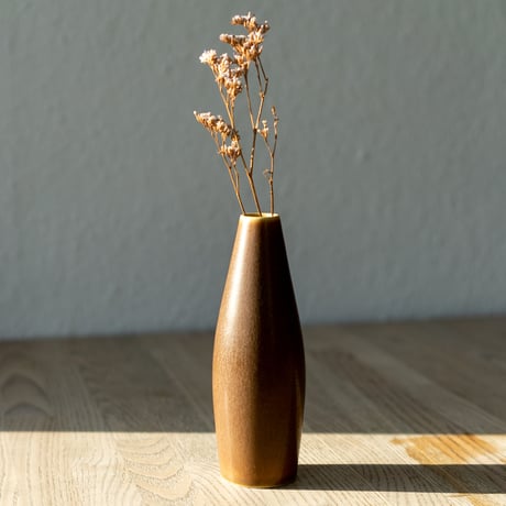 北欧 デンマーク PALSHUS パルシュス  花瓶 フラワーベース 茶