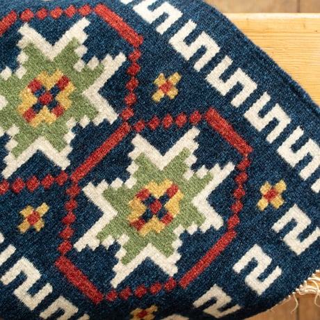 北欧 スウェーデン 1970's 手織りTapestry ラグマット