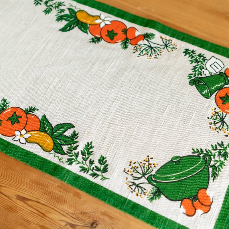 北欧スウェーデン 1980s テーブルランナー | Scandinavian Keramik