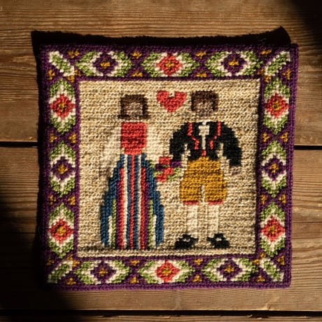 北欧スウェーデン 1970s 手織りTapestry タペストリー