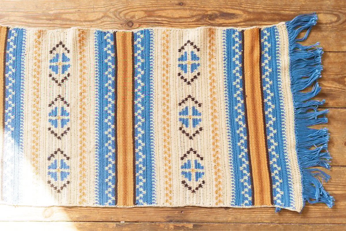 北欧 スウェーデン Mid century 手織りTapestry ブランケット 北欧 スウェーデン Mid century 手織りTapestry ブランケット