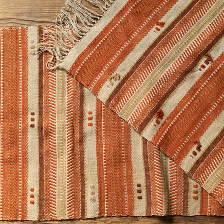 北欧 スウェーデン Mid century 手織りTapestry ラグマット