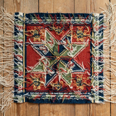 北欧 スウェーデン 1970s 手織りTapestry ラグマット