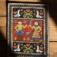 北欧スウェーデン 1980s 手織りTapestry タペストリー 壁掛け | Scandin