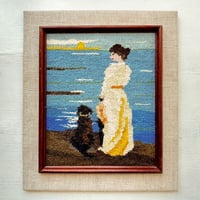 北欧スウェーデン 1980s フレミッシュ織 絵織物 FLAMSKVÄVNAD