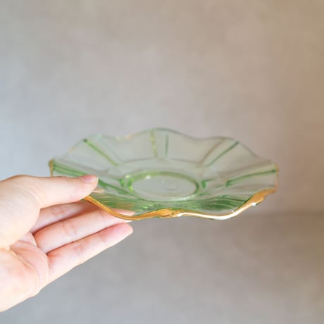 北欧スウェーデン1940s Trelleborgs Glasbruk 小皿