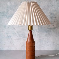 北欧スウェーデン1980s 木製テーブルランプ