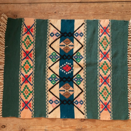 北欧 スウェーデン Mid century 手織りTapestry ラグマット