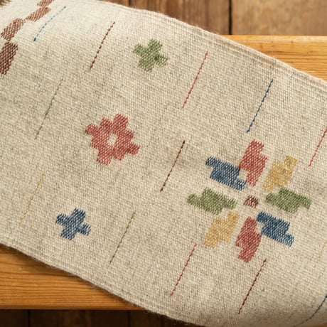 北欧 スウェーデン 1980s 手織りTapestry ラグマット