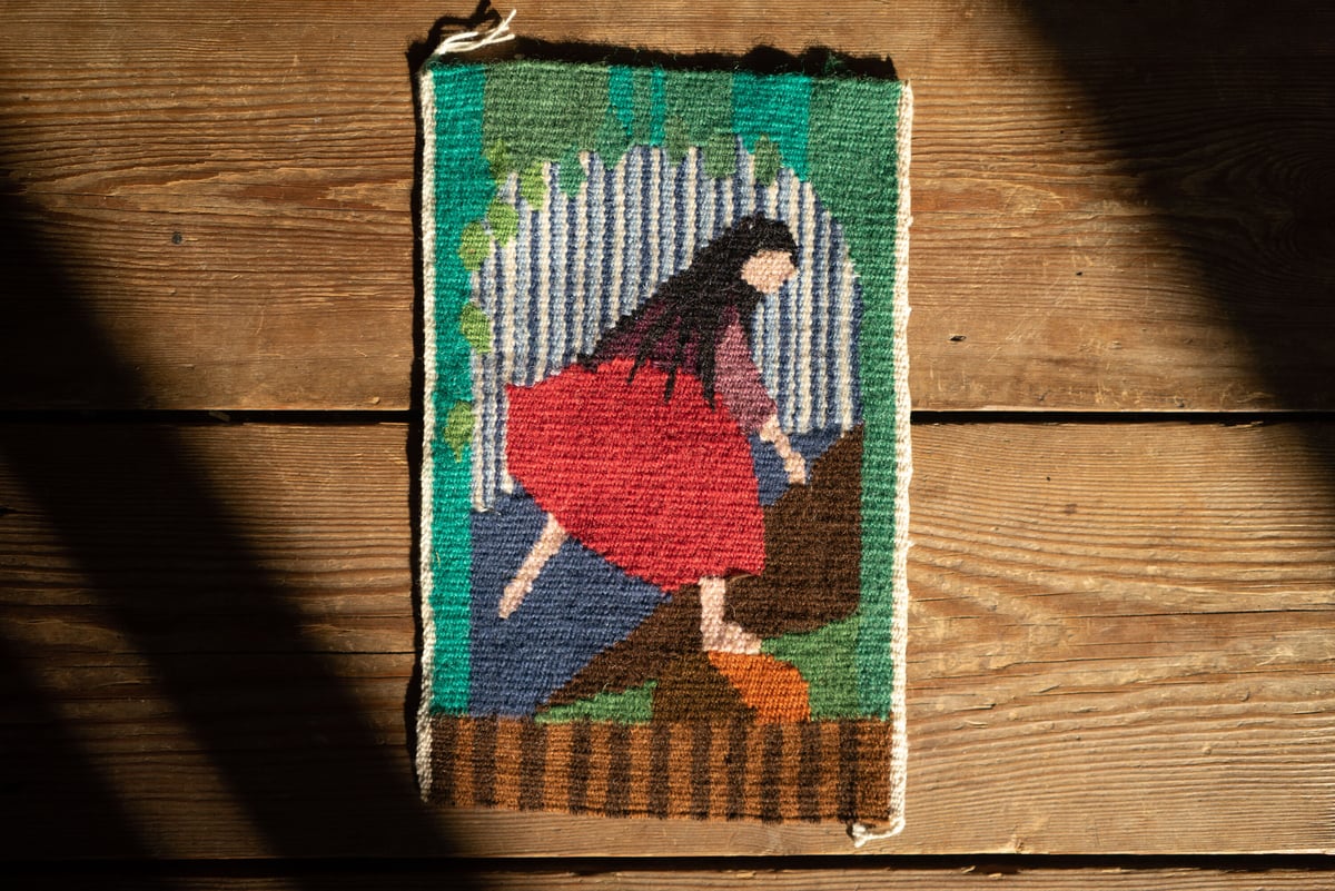 北欧スウェーデン 1970s フレミッシュ織 絵織物 FLAMSKVÄVNAD | Scand