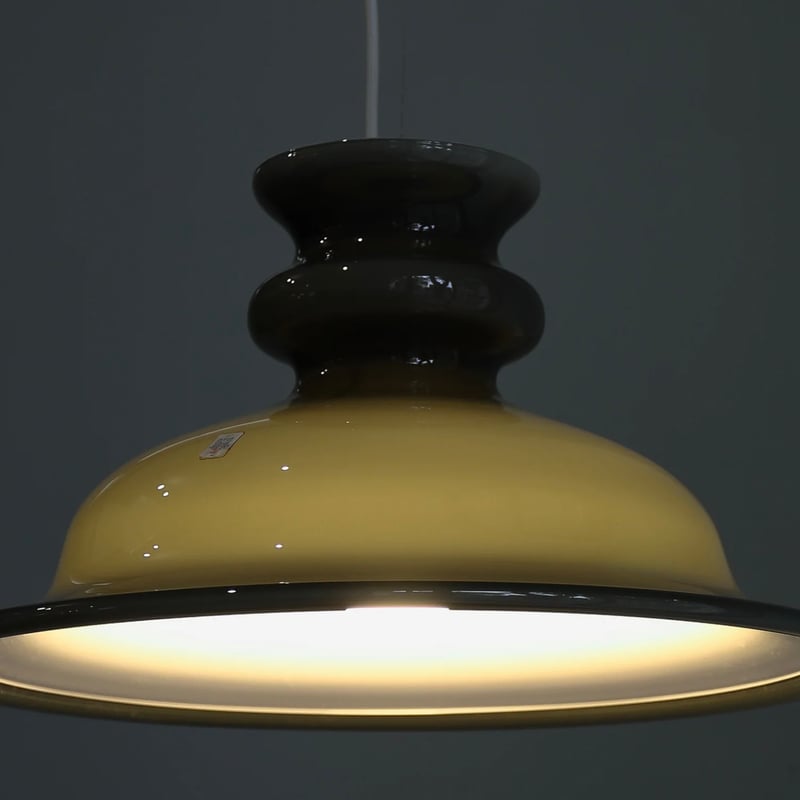 北欧デンマーク 1980s Holmgaard Tivoli 白 ペンダントランプ 北欧デンマーク 1980s Holmgaard Tivoli 白 ペンダントランプ