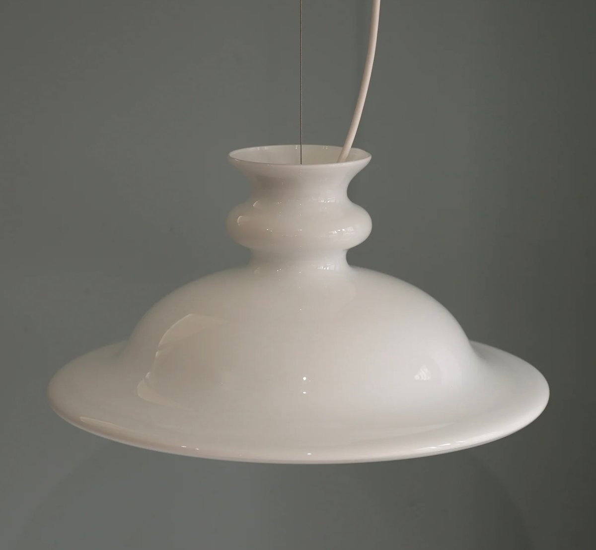北欧デンマーク 1980s Holmgaard Tivoli 白 ペンダントランプ | Sca