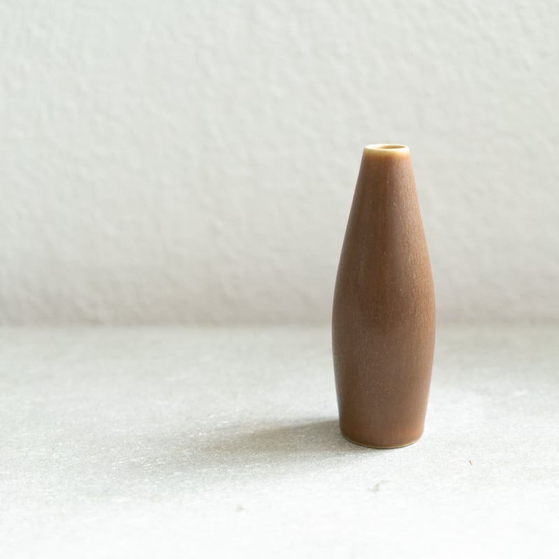 北欧 デンマーク PALSHUS パルシュス 花瓶 フラワーベース 茶