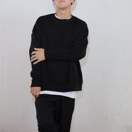 【裏起毛】 big crew neck sweat