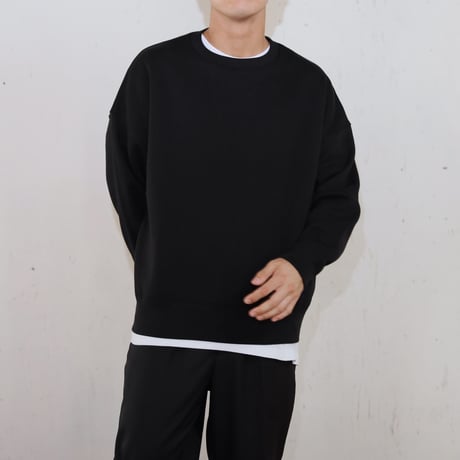 【裏起毛】 big crew neck sweat