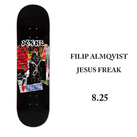 WKND SKATEBOARDS DECK ウィークエンド デッキ　8.25インチ FILIP ALMQVIST JESUS FREAK