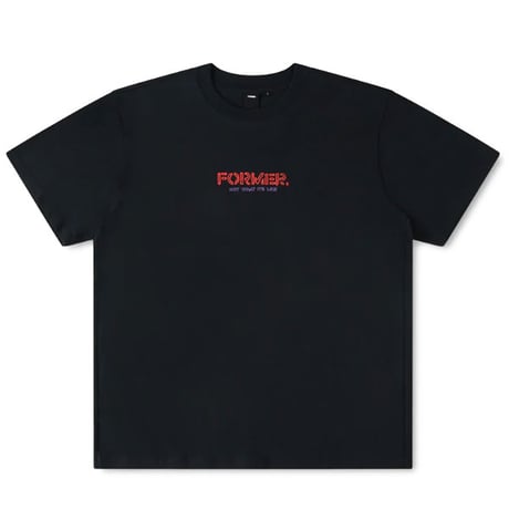 FORMER Tシャツ 半袖 黒 フォーマー　FORMER GLOBAL MIND T-SHIRT (BLACK)