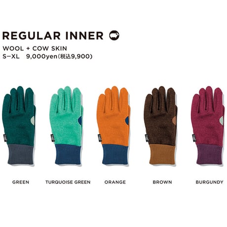 SALE 23-24 GREENCLOTHING インナーグローブ　GREEN CLOTHING REGULAR INNER GLOVE  男性&女性用（2カラー) グリーンクロージング