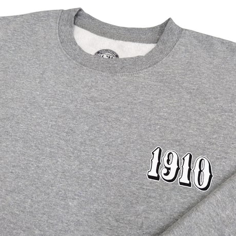 1910 9teenten クルー スウェット トレーナー　1910 OG Font Crew Fleece （Athletic Heather）ナインティーン テン