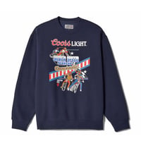 BRIXTON スウェット ブリクストン メンズ　COORS LIGHT BERM CREW （COORS NAVY）