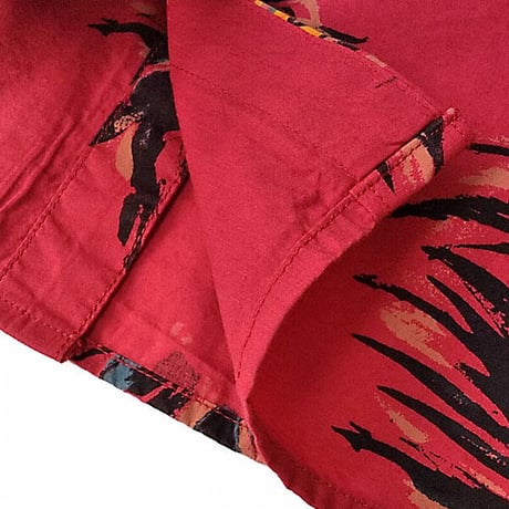 SALE VOLCOM シャツ 半袖 ボルコム メンズ　FLORAL WITH CHEESE SHIRT（CARMINE RED） SALE