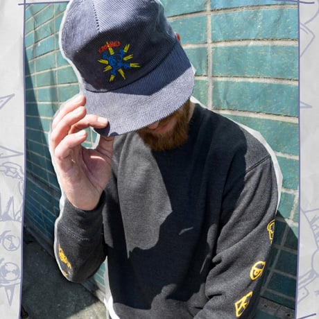 SALE KROOKED スウェット クルキッド　NASKER CREWNECK SWEAT（CHARCOAL HEATHER）