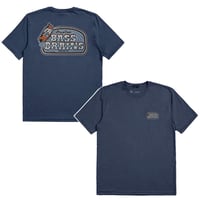 BRIXTON Ｔシャツ 半袖 ブリクストン メンズ　BASS BRAINS BOAT S/S STT （WASHD NAVY）