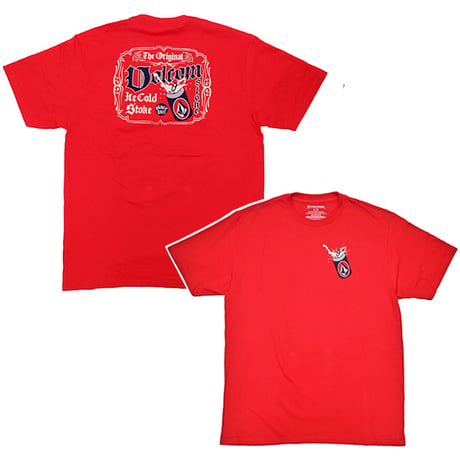 VOLCOM ボルコム Tシャツ 半袖 赤 メンズ　VOLCOM ICE COLD STOKE SHORT SLEEVE TEE （RIBBON RED）