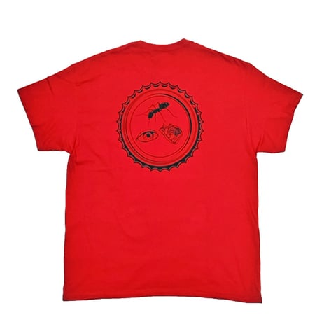 ANTIHERO SKATEBOARDS Tシャツ アンタイヒーロー 半袖 赤　BOTTLE CAP S/S POCKET TEE (RED)