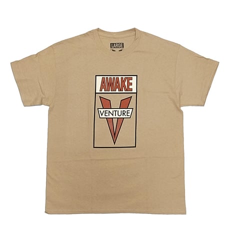 VENTURE TRUCKS Tシャツ 半袖 ベンチャー ベージュ　VENTURE TRUCKS AWAKE S/S TEE （TAN）