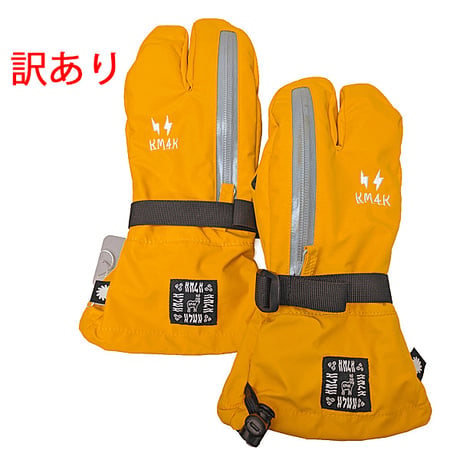 訳ありOUTLET SALE 24-25 KM4K スノーグローブ ミトン　KM4K NO HIZUME 3 （ORANGE Sサイズ） メンズ レディース カモシカ