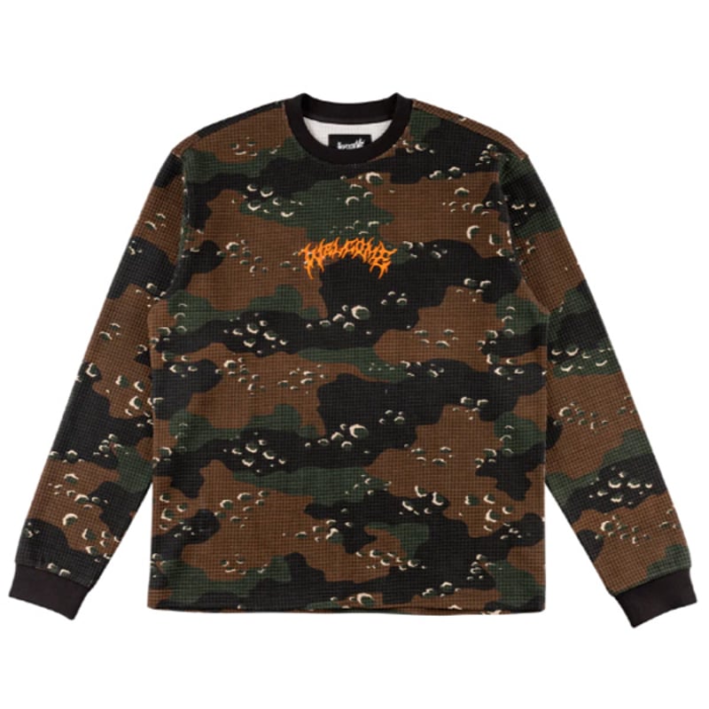 【Mサイズ】soonerorlater Waffle L/S Tee camo SOL soonerorlater / WAFFLE L/S TEE / CAMO | Sop
