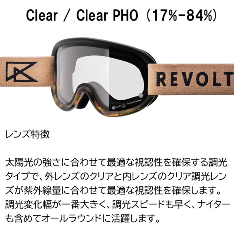 23-24 REVOLT ゴーグル 23-24REVOLTリボルトスノーボード ゴーグル 23-24 ゴーグル リボルト
