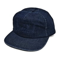 SALE KROOKED キャップ クルキッド  ネイビー デニム　KROOKED SKATEBOARDS SKRIPT SNAPBACK CAP （DENIM/NAVY）