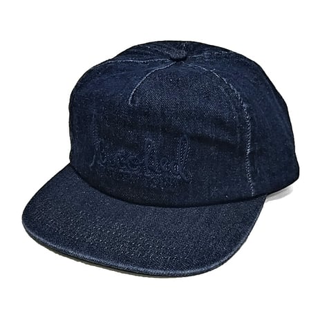 SALE KROOKED キャップ クルキッド  ネイビー デニム　KROOKED SKATEBOARDS SKRIPT SNAPBACK CAP （DENIM/NAVY）