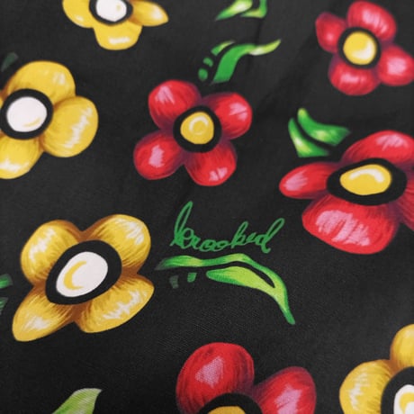 KROOKED シャツ 半袖 クルキッド　KROOKED SKATEBOARDS ALOHA FLOWER CUSTOM S/S SHIRT （MULTI COLOR）