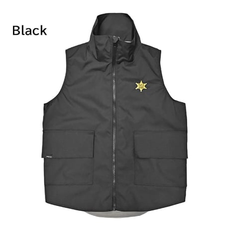 PLAINSANE SHERIFF VEST （BLACK　CLAYON GRAY)  スノーボード ウエア ベスト プレインセイン PLAIN SANE