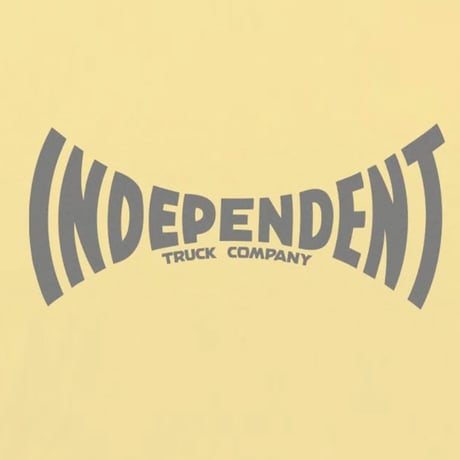 INDEPENDENT SKATEBOARD  Tシャツ 半袖 イエロー インディペンデント　Span T-Shirt （SUMMER SQUASH）
