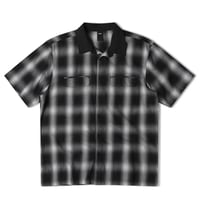 FORMER シャツ 半袖 フォーマー　BROADCAST PLAID SS SHIRT （BLACK）