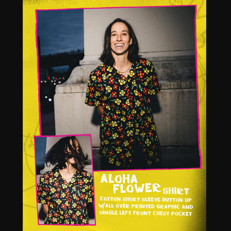 KROOKED シャツ 半袖 クルキッド　KROOKED SKATEBOARDS ALOHA FLOWER CUSTOM S/S SHIRT （MULTI COLOR）