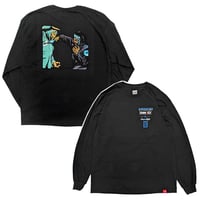 CHOCOLATE チョコレート スケートボード Tシャツ ロンT 長袖 ブラック メンズ　CHOCOLATE SKATEBOARDS X LIQUID SWORDS L/S TEE （BLACK）