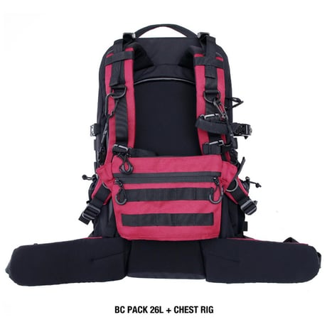 25-26 rain or shine チェストリグ レインオアシャイン RAIN OR SHINE CHEST RIG (BLACK　BURGUNDY　420ART)