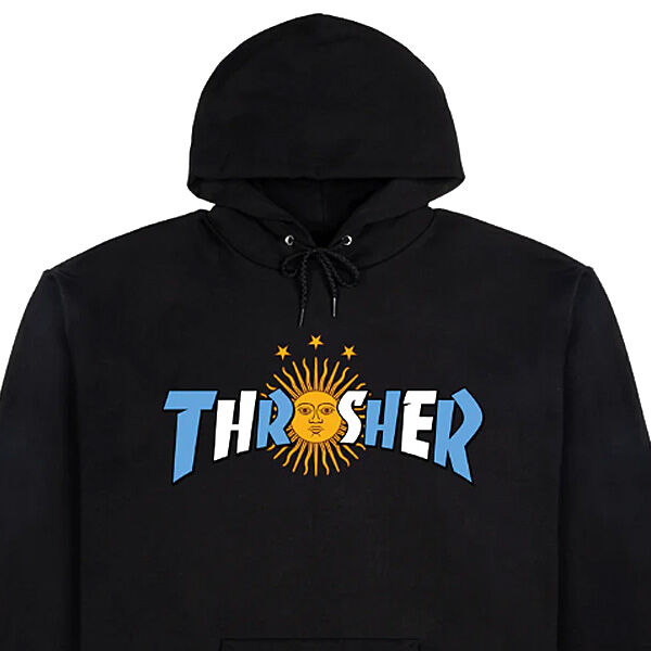 ヴィンテージSpecial 90s THRASHER スラッシャー　パーカー　BLACK