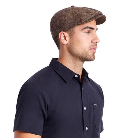 SALE BRIXTON ハンチング ブルード ブリクストン　BROOD SNAP CAP CASKET（SLATE BLUE/LION PLAID　BROWN/KHAKI）