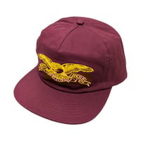 ANTIHERO SKATEBOARDS キャップ アンタイヒーロー ワイン CAP　ANTI HERO BASIC SNAPBACK CAP（WINE/GOLD）