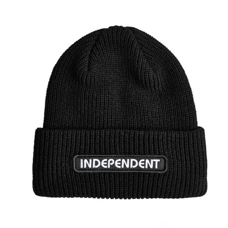 INDEPENDENT SKATEBOARD ビーニー インディペンデント　B/C Groundwork Beanie Long Shoreman Unisex Hat (Black)