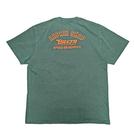 BRIXTON Ｔシャツ 半袖 グリーン ブリクストン メンズ　BRIXTON FREE S/S TEE （PRIMAL GREEN WORN WASH）
